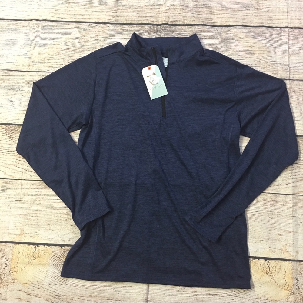 ❤Class Club Navy Activewear Zip Pullover SZ 18